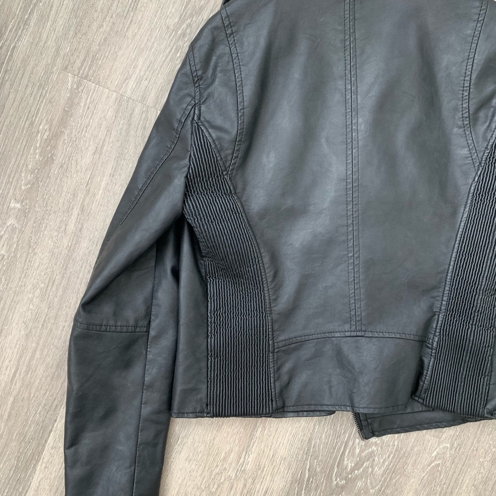 Blu Pepper Faux Leather Jacket - Picture 4 of 6